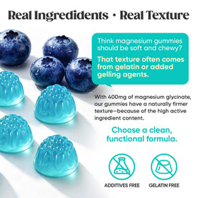 Venture Pal Magnesium Glycinate Gummies 400mg with fresh fruits