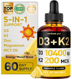 Venture Pal Vitamin D3 K2 Drops bottle front view