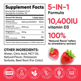 Venture Pal Vitamin D3 K2 Drops on a wooden table