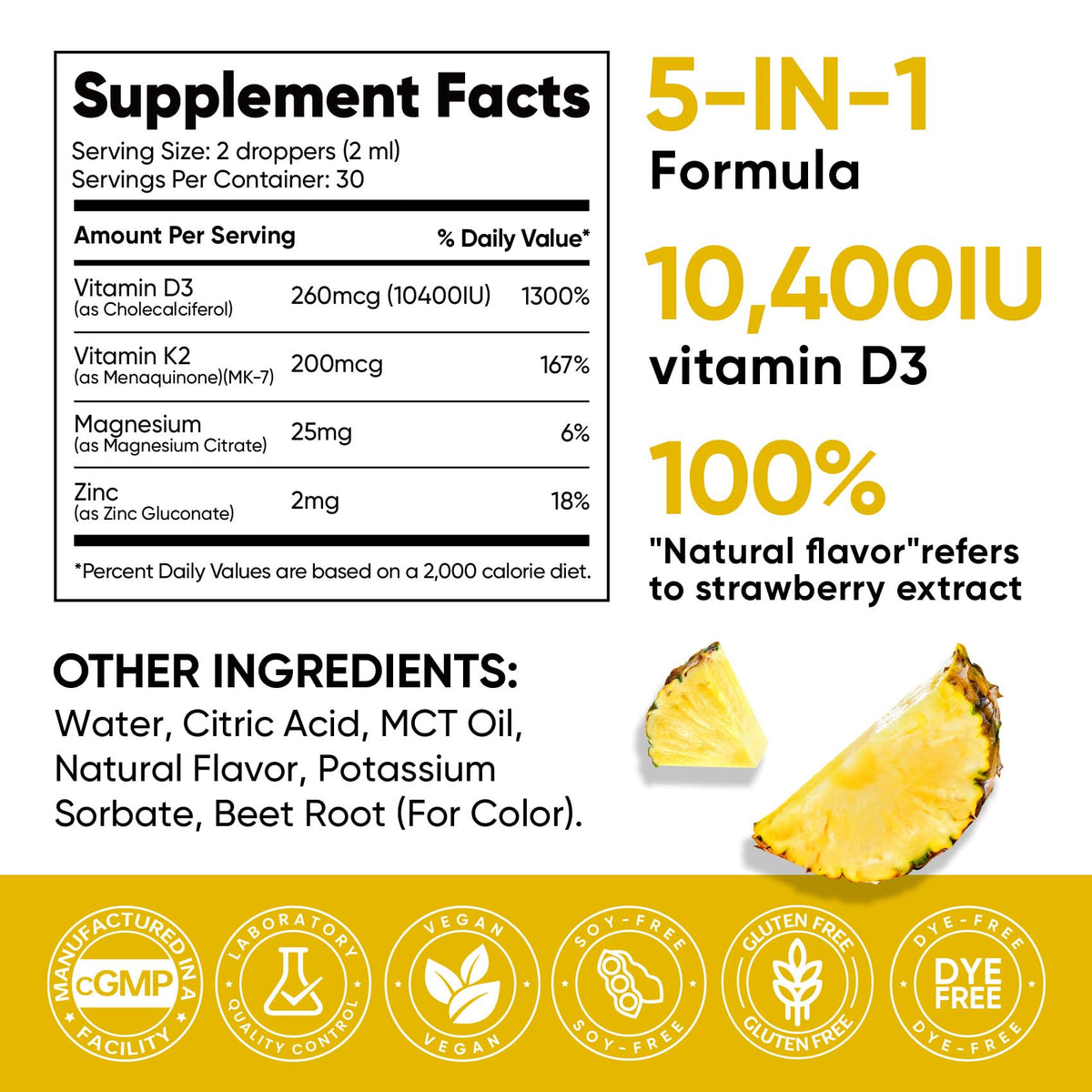 Venture Pal Vitamin D3 K2 Drops packaging