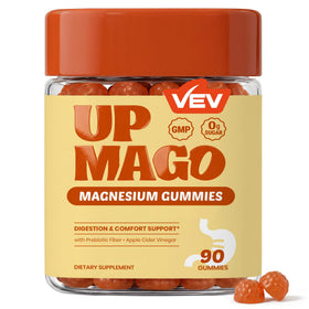 VEV Magnesium Citrate Gummies Peach Mango Papaya front view