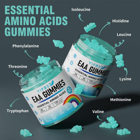 VIFSSG EAA Gummies packaging with blue raspberry flavour