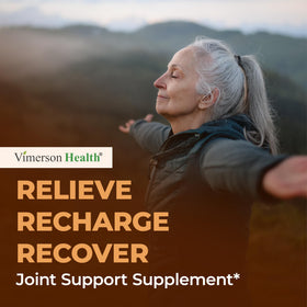 Vimerson Health Glucosamine Chondroitin MSM 1500mg capsules with a measuring spoon
