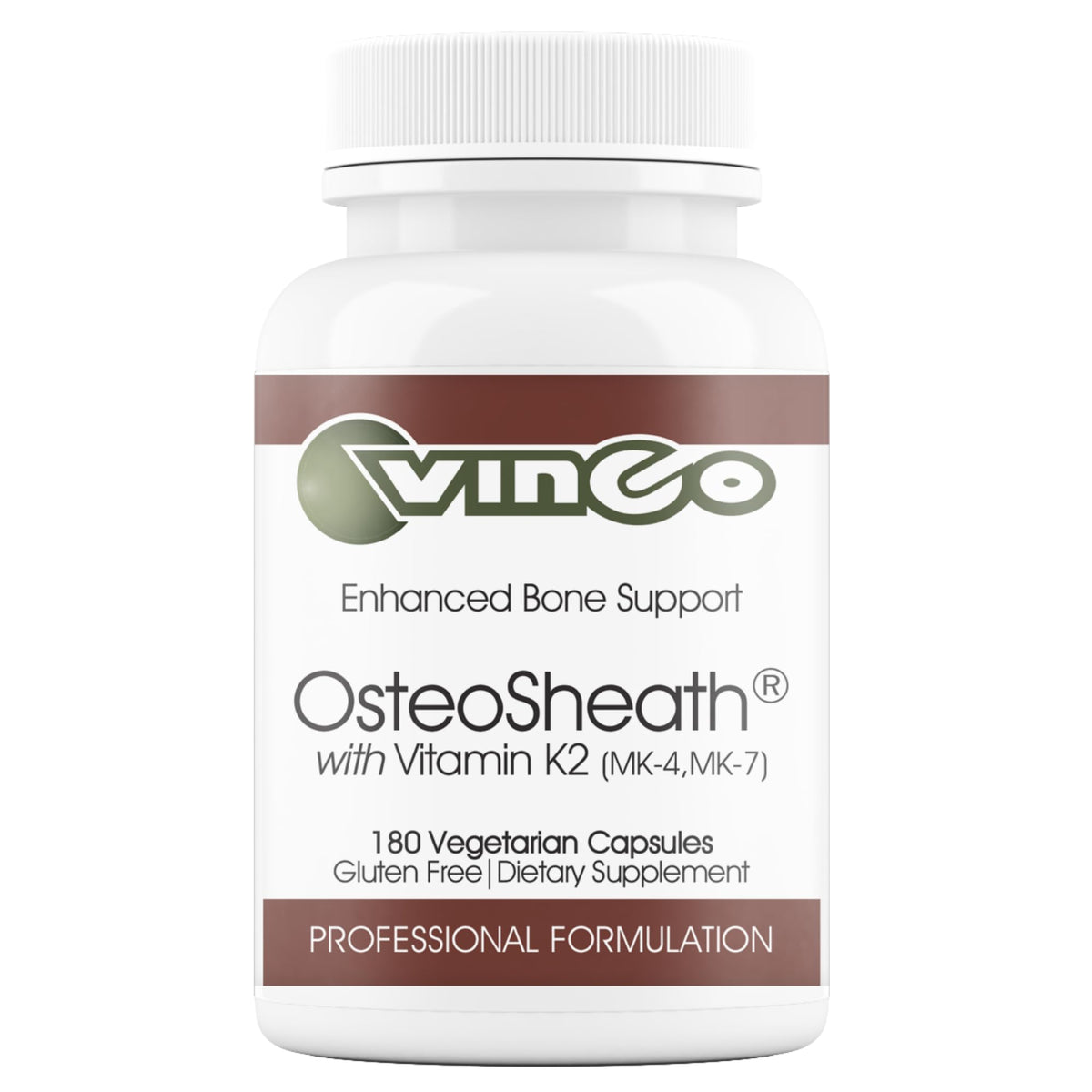 Vinco OsteoSheath support Bone Support Supplement 180 Capsules front view