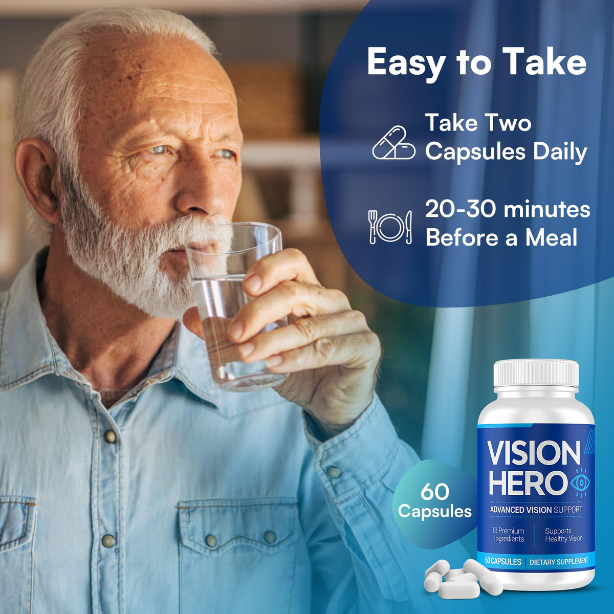 Vision Hero Advanced Vision Support 60 Capsules ingredients list