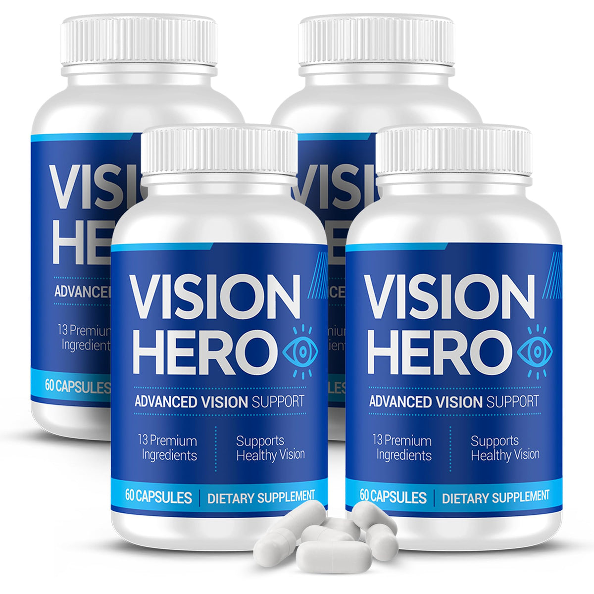 Vision Hero Advanced Vision Support 60 Capsules pack front view
