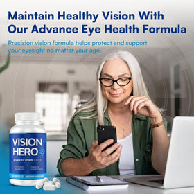 Vision Hero Advanced Vision Support 60 Capsules pack side view