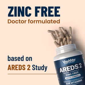 VisiVite AREDS 2 Eye Vitamins Zinc Free packaging