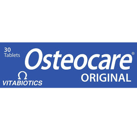 Vitabiotics Osteocare 30 Tablets back view with ingredients