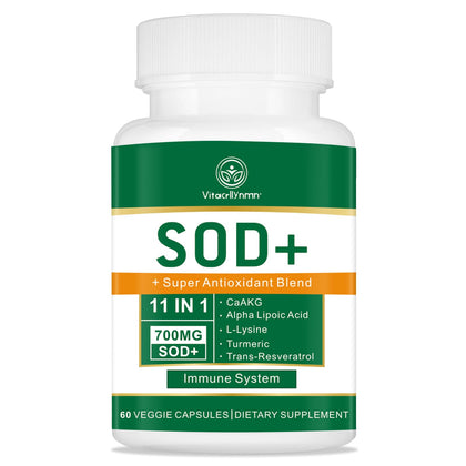 VITACRLLYNMN Superoxide Dismutase 700MG supplement front view