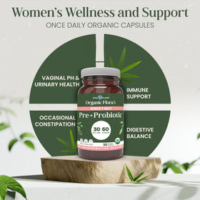 Vital Planet Organic Flora Probiotics for Women capsule close-up