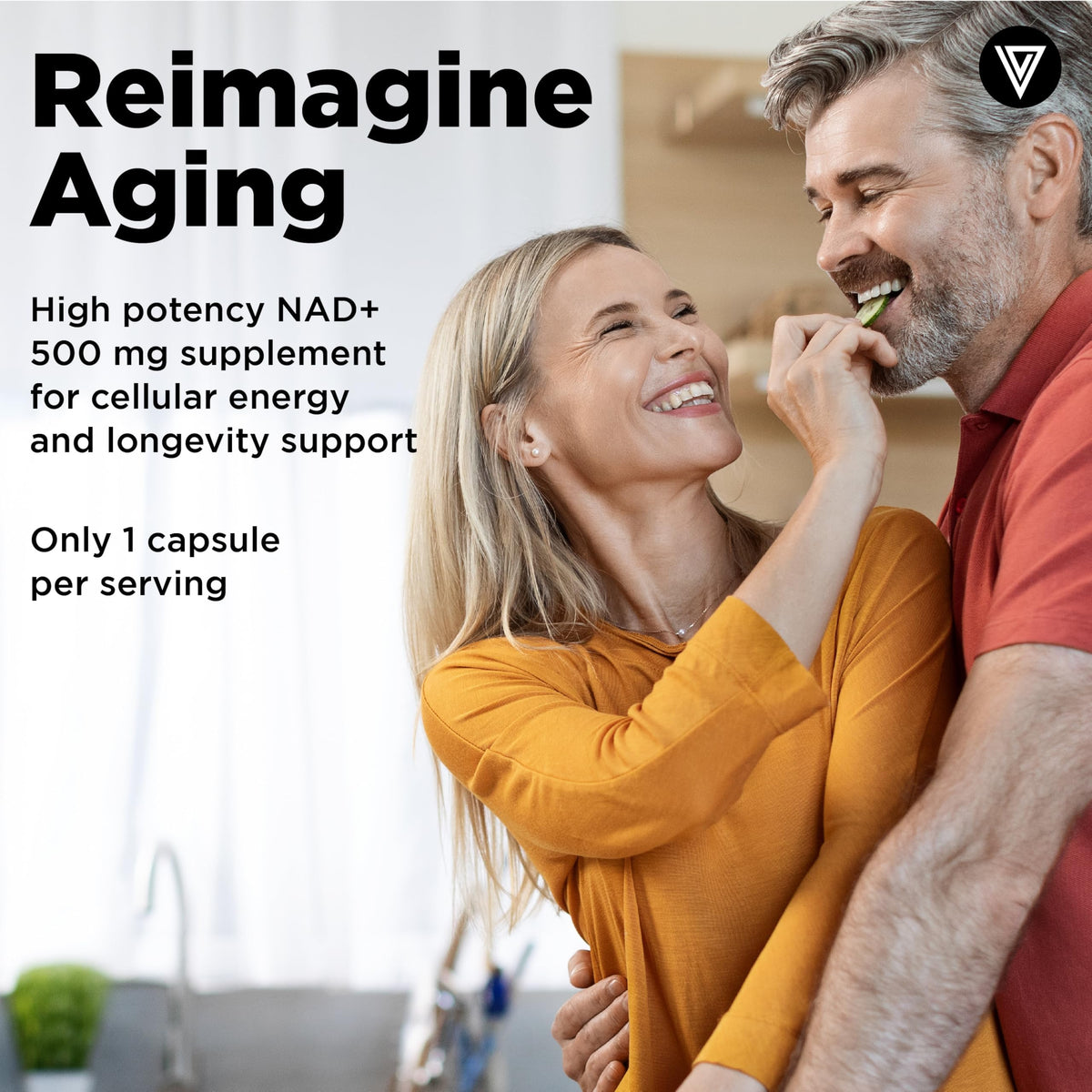 Vital Vitamins NAD+ Supplement 500mg side view