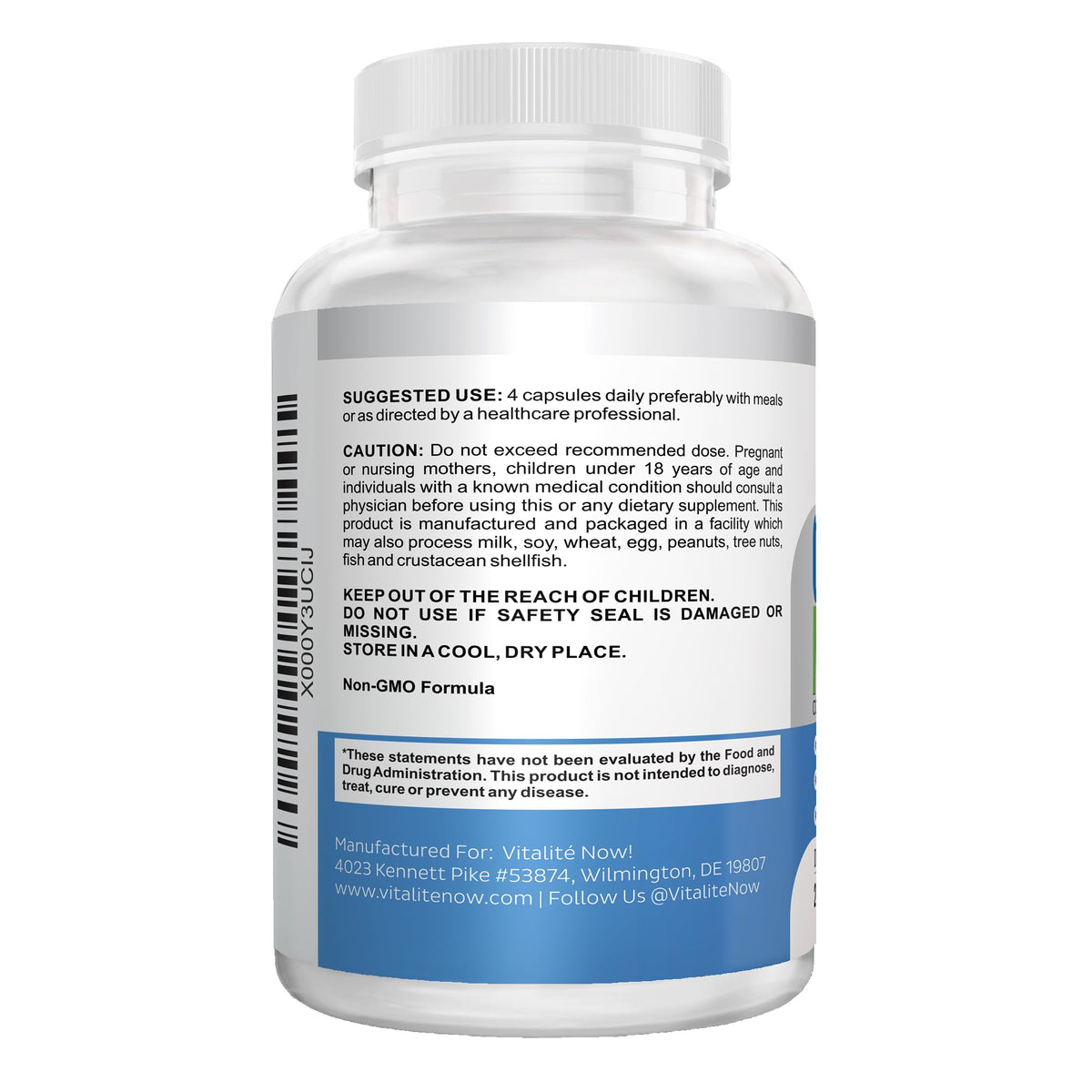 Vitalité Now! Calcium Magnesium Supplement 1000mg capsules in hand