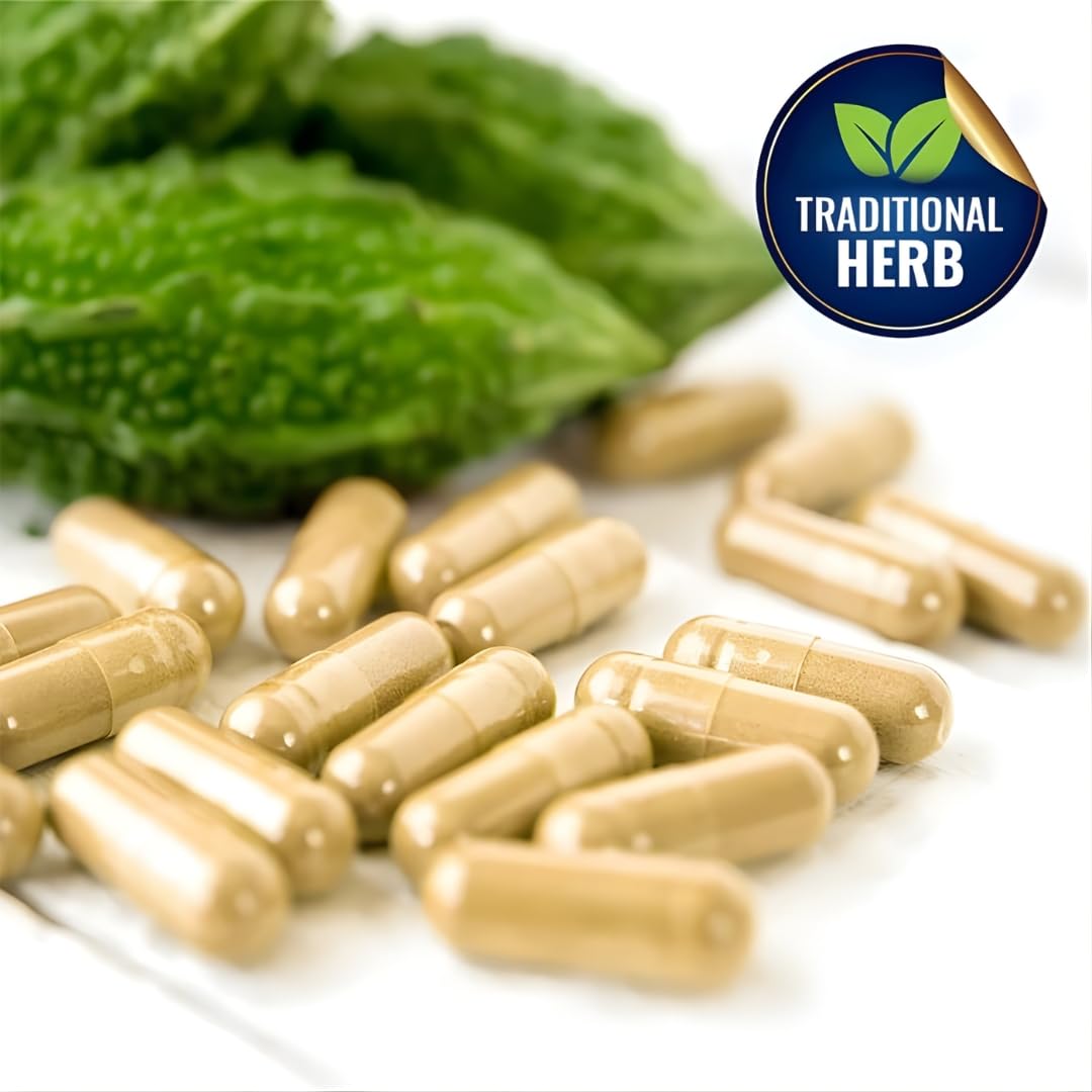 Vitamatic Bitter Melon capsules with dosage instructions