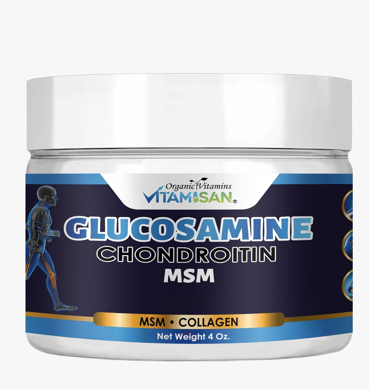 VITAMISAN Organic Glucosamine & Chondroitin Cream front view