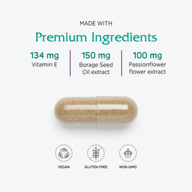 Vitanica Women's Phase I capsules on a wooden surface