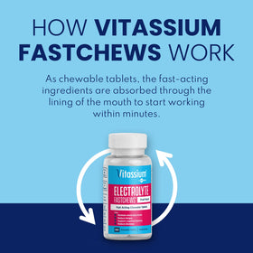 Vitassium FastChews packaging showing 60 count of chewable tablets