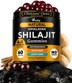 VitaUp Himalayan Shilajit Gummies front view with packaging