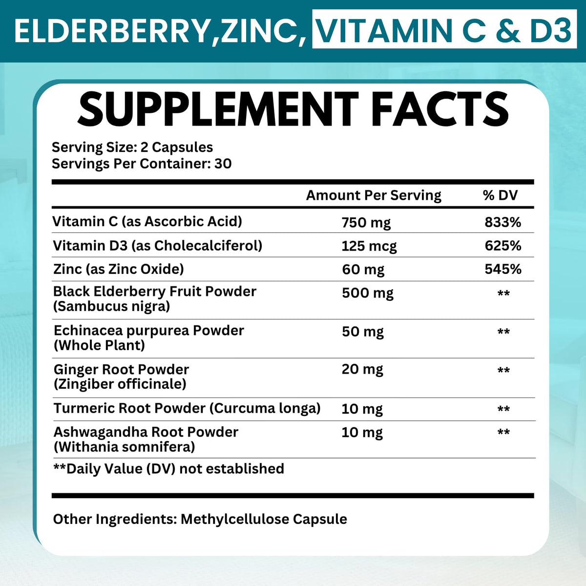 VITBOOST Elderberry Supplement capsules in bottle
