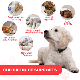 VivaElixir Iron Supplement for Dogs packaging side view
