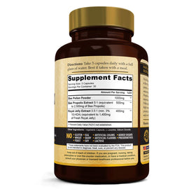 Vivid Health Nutrition Royal Jelly supplement with ingredients