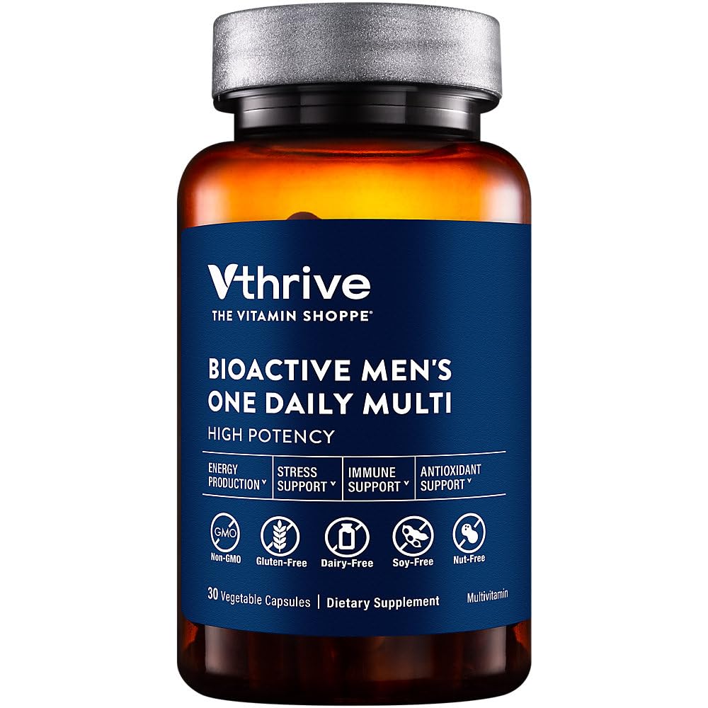 Vthrive Men's One Daily Multivitamin 30 Capsules front view