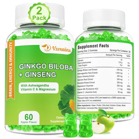 VZOXAINS Ginkgo Biloba Gummies 240mg front view