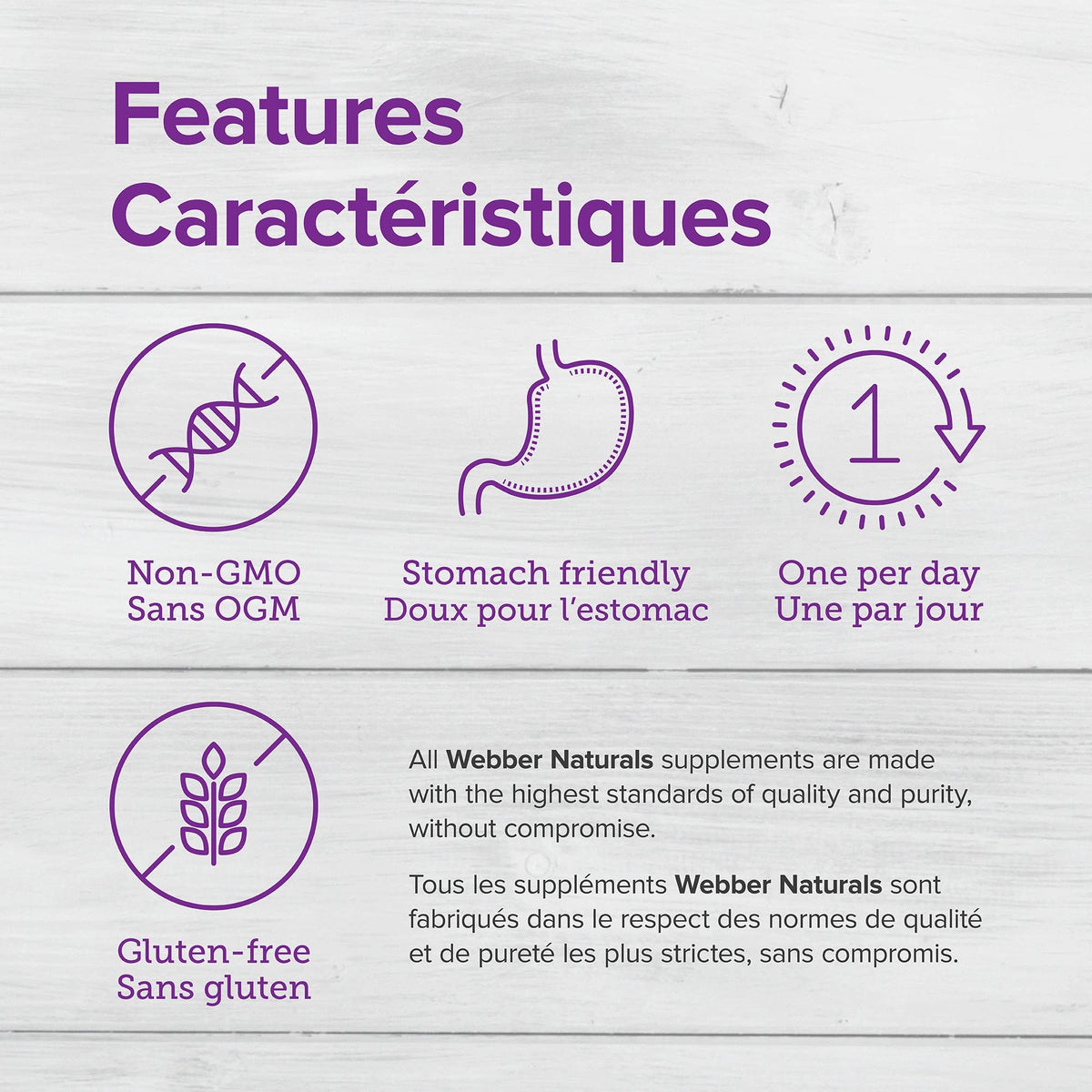 Webber Naturals Gentle Iron Supplement bottle with label
