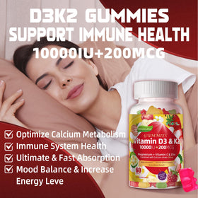 Wekannufod Vitamin D3 K2 Gummies bottle side view