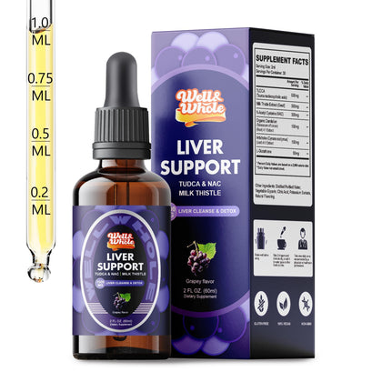Well&Whole Liver Support Liquid Drops 60ML bottle front view