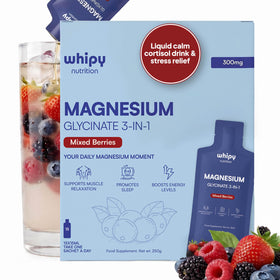 Whipy Nutrition Liquid Magnesium Drink sachet front view