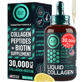 WILD FUEL Liquid Collagen 2oz bottle front view