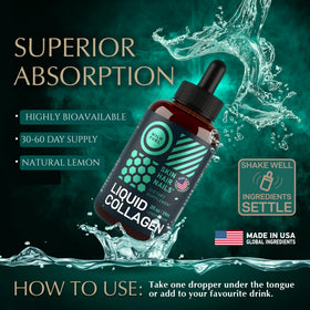 WILD FUEL Liquid Collagen 30,000mcg label close-up