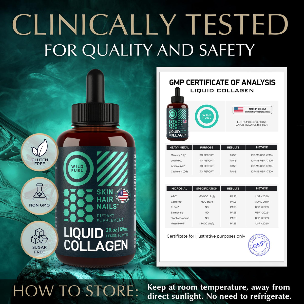 WILD FUEL Liquid Collagen ingredients list