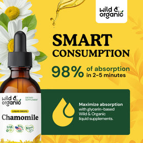 Wild & Organic Chamomile Tincture 2 fl oz side view