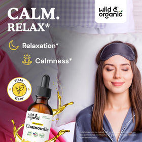 Wild & Organic Chamomile Tincture bottle with dropper