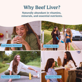 WONDERCOW Beef Liver Capsules side view bottle