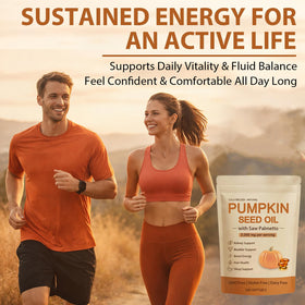 wuliao Pumpkin Seed Oil Softgels 3000mg lifestyle scene