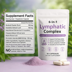 WXDOAU 6-in-1 Lymphatic Complex capsules side view