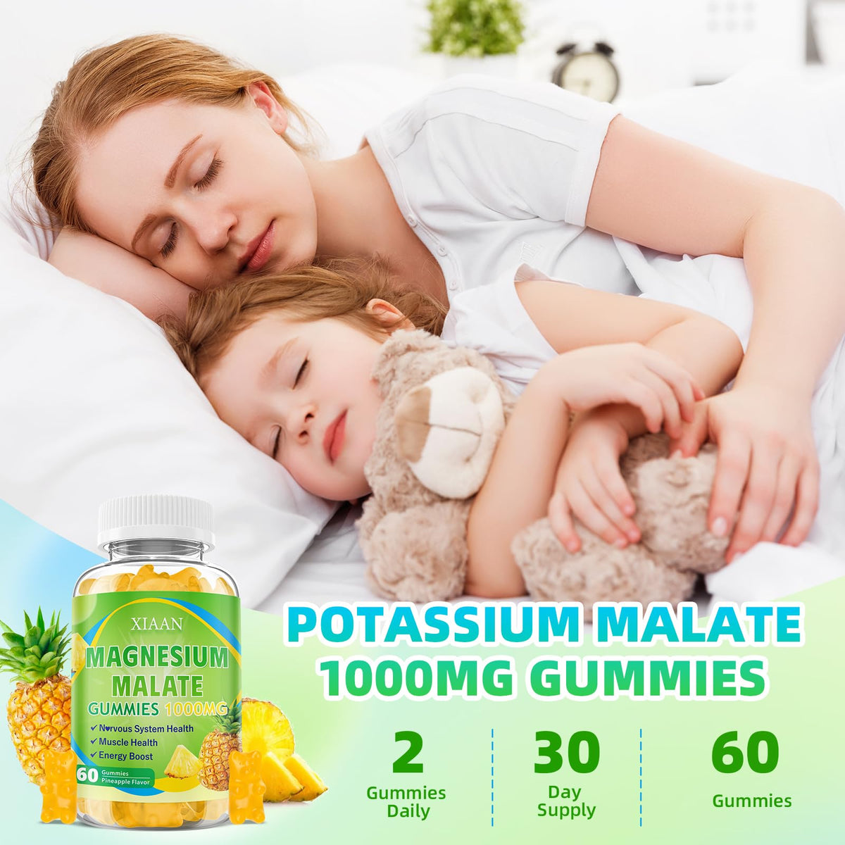 XIAAN Magnesium Malate Gummies nutritional information