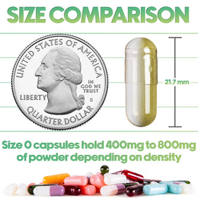 XPRS Nutra Size 0 Empty Capsules packaging side view