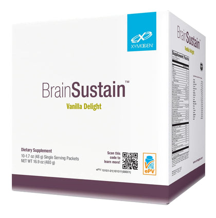 XYMOGEN BrainSustain Protein Powder Vanilla Delight front view
