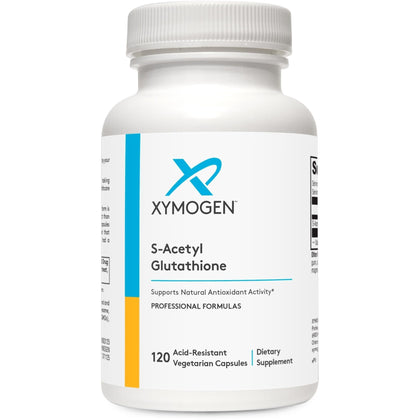 XYMOGEN S-Acetyl Glutathione 120 Capsules front view