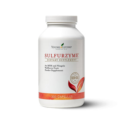 Young Living Sulfurzyme 300 capsules front view