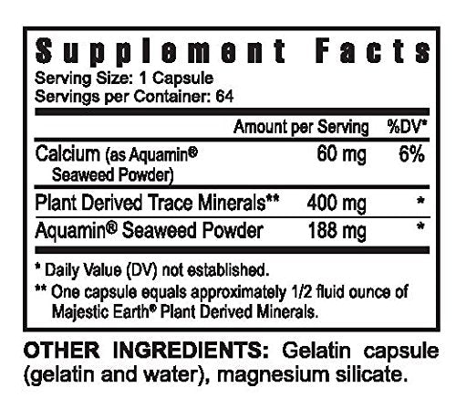Youngevity Ultimate Mineral Caps packaging side view