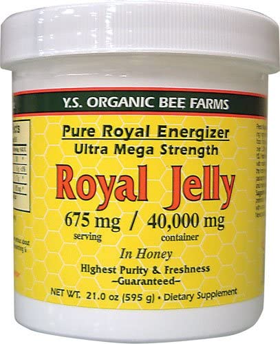 YS Royal Jelly in Honey 21 oz gel side view