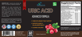 YUMMYVITE Uric Acid Advanced Formula bottle with natural background