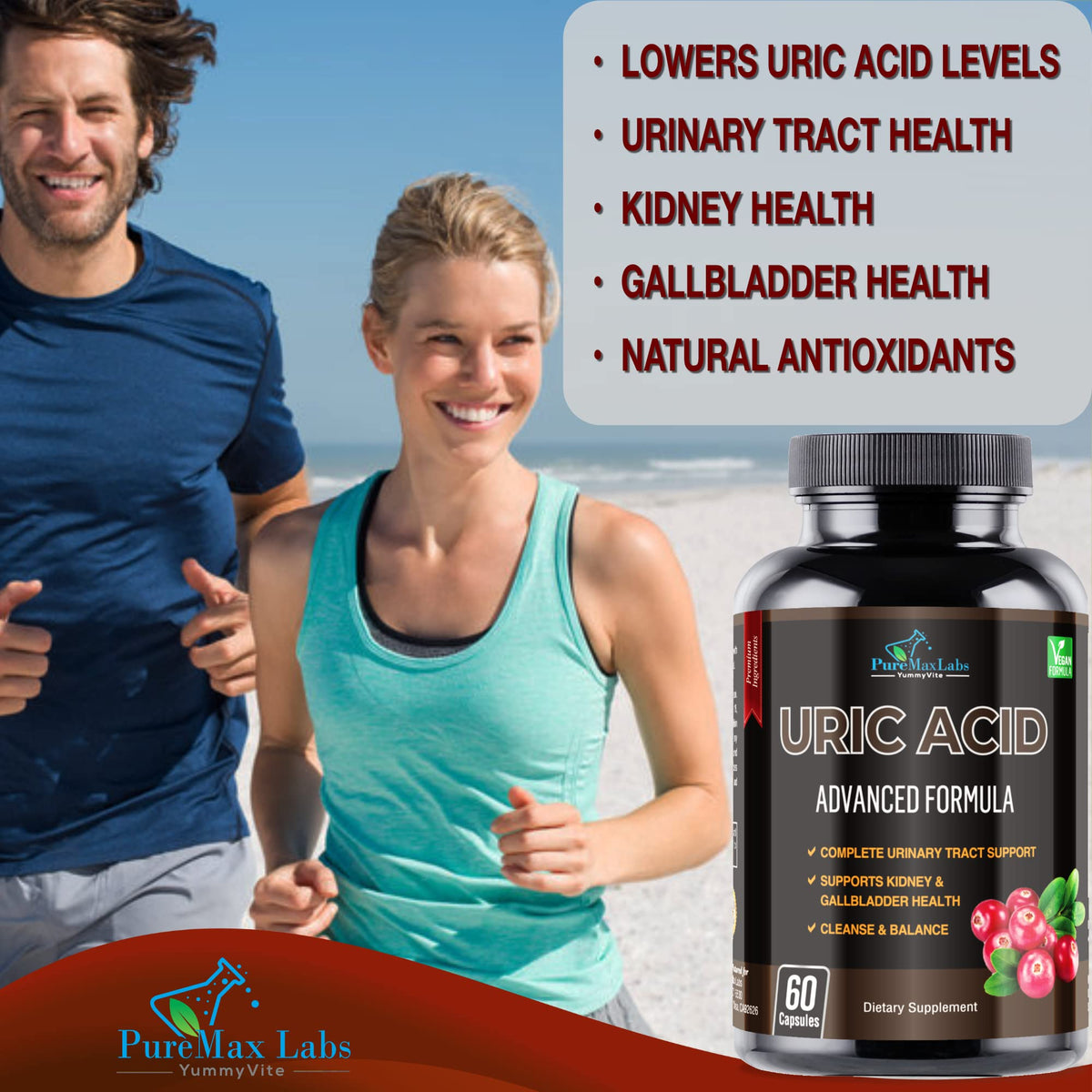 YUMMYVITE Uric Acid Advanced Formula ingredients list