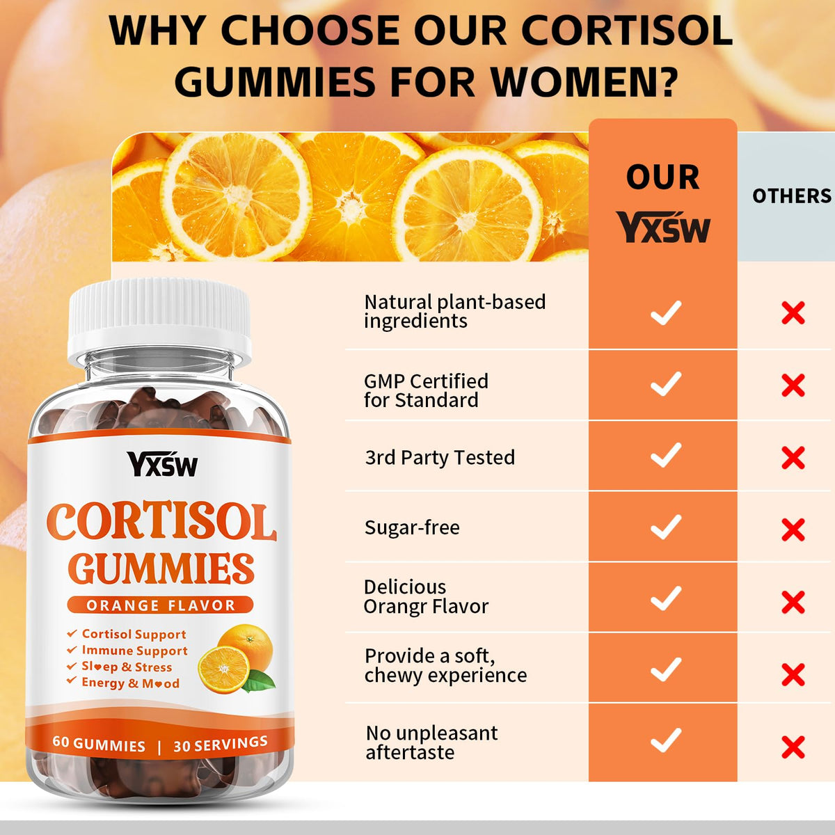YXSW Cortisol Gummies in a lifestyle setting