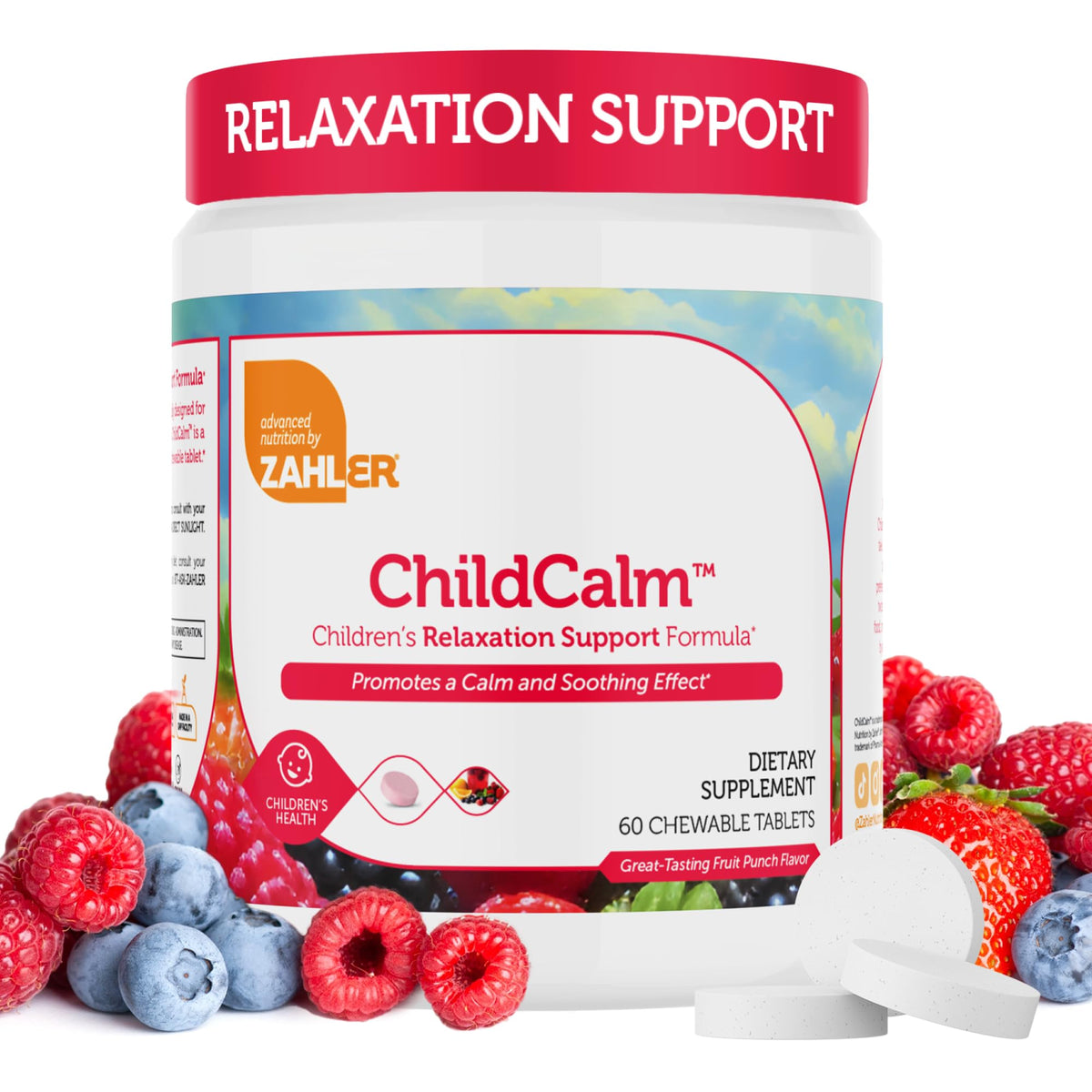 Zahler ChildCalm Chewable Magnesium for Kids - 60 Tablets front view